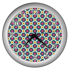 Cute Pattern Gifts Wall Clocks (silver) 