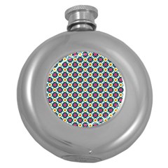 Cute Pattern Gifts Round Hip Flask (5 Oz) by GardenOfOphir