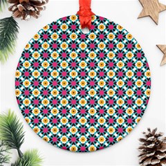 Cute Pattern Gifts Round Ornament (two Sides) 