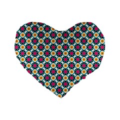 Cute Pattern Gifts Standard 16  Premium Heart Shape Cushions