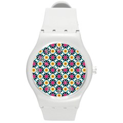 Cute Pattern Gifts Round Plastic Sport Watch (m) by GardenOfOphir