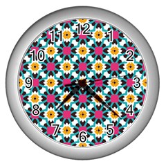 Cute Pattern Gifts Wall Clocks (silver) 