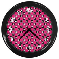 Cute Pattern Gifts Wall Clocks (black)