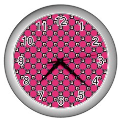 Cute Pattern Gifts Wall Clocks (silver) 