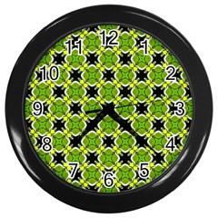 Cute Pattern Gifts Wall Clocks (black)