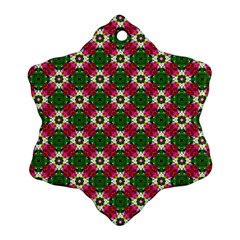 Cute Pattern Gifts Snowflake Ornament (2-side)