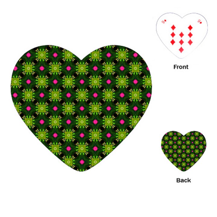 Cute Pattern Gifts Playing Cards (Heart) 