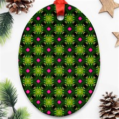 Cute Pattern Gifts Oval Ornament (two Sides)