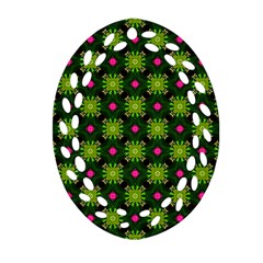 Cute Pattern Gifts Ornament (oval Filigree)  by GardenOfOphir