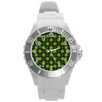 Cute Pattern Gifts Round Plastic Sport Watch (L) Front