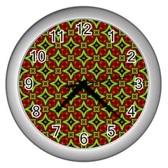 Cute Pattern Gifts Wall Clocks (silver) 