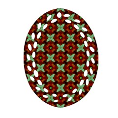 Cute Pattern Gifts Ornament (oval Filigree) 