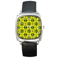 Cute Pattern Gifts Square Metal Watches