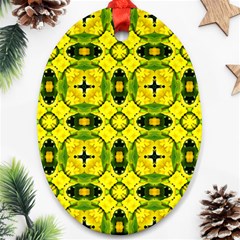 Cute Pattern Gifts Oval Ornament (two Sides)