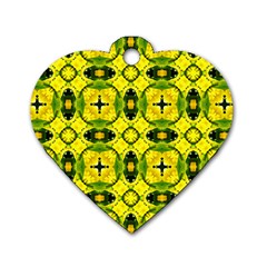 Cute Pattern Gifts Dog Tag Heart (two Sides)