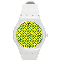 Cute Pattern Gifts Round Plastic Sport Watch (m) by GardenOfOphir