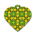 Cute Pattern Gifts Dog Tag Heart (One Side) Front