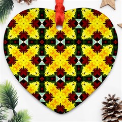 Cute Pattern Gifts Heart Ornament (2 Sides)