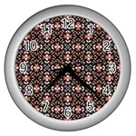 Cute Pattern Gifts Wall Clocks (Silver)  Front