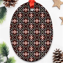 Cute Pattern Gifts Oval Ornament (two Sides)