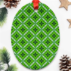 Cute Pattern Gifts Oval Ornament (two Sides)