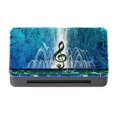 Clef With Water Splash And Floral Elements Memory Card Reader With Cf