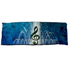 Clef With Water Splash And Floral Elements Body Pillow Cases (dakimakura) 