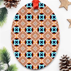 Cute Pattern Gifts Oval Ornament (two Sides)