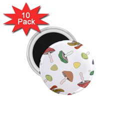 Mushrooms Pattern 02 1 75  Magnets (10 Pack) 