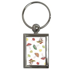 Mushrooms Pattern 02 Key Chains (rectangle) 