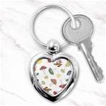 Mushrooms Pattern 02 Key Chains (Heart)  Front