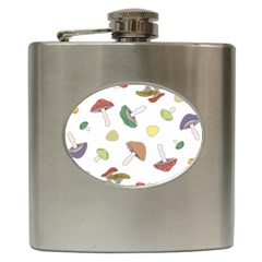 Mushrooms Pattern 02 Hip Flask (6 Oz)