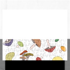 Mushrooms Pattern 02 Rectangular Jigsaw Puzzl