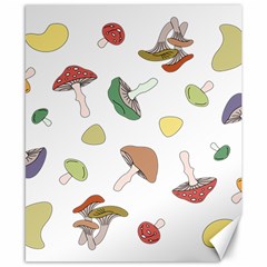 Mushrooms Pattern 02 Canvas 8  X 10  by Famous