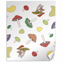 Mushrooms Pattern 02 Canvas 11  X 14  