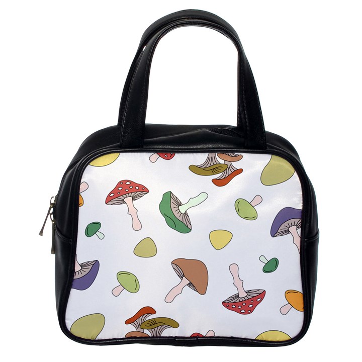 Mushrooms Pattern 02 Classic Handbags (One Side)