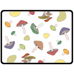 Mushrooms Pattern 02 Fleece Blanket (large) 