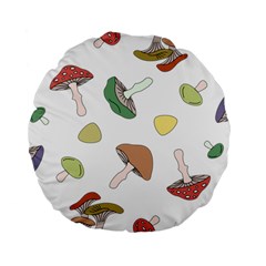 Mushrooms Pattern 02 Standard 15  Premium Round Cushions