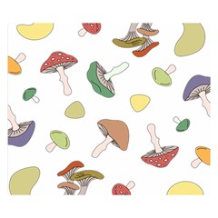 Mushrooms Pattern 02 Double Sided Flano Blanket (small)  by Famous