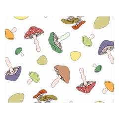 Mushrooms Pattern 02 Double Sided Flano Blanket (large) 