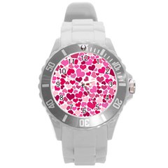 Heart 2014 0933 Round Plastic Sport Watch (l)