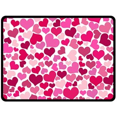 Heart 2014 0933 Double Sided Fleece Blanket (large) 