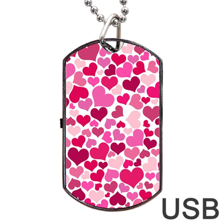 Heart 2014 0933 Dog Tag USB Flash (One Side)