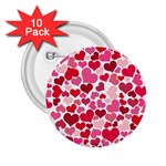 Heart 2014 0934 2.25  Buttons (10 pack)  Front