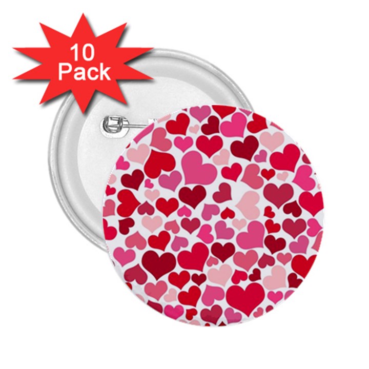 Heart 2014 0934 2.25  Buttons (10 pack) 