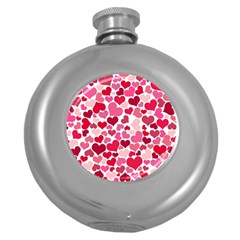 Heart 2014 0934 Round Hip Flask (5 Oz)