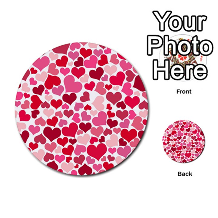 Heart 2014 0934 Multi-purpose Cards (Round) 