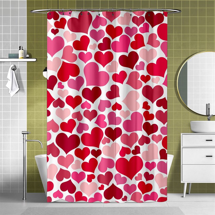 Heart 2014 0934 Shower Curtain 48  x 72  (Small) 