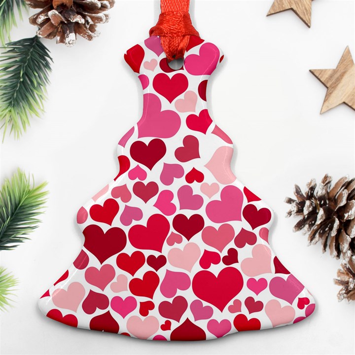 Heart 2014 0934 Christmas Tree Ornament (2 Sides)