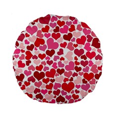 Heart 2014 0934 Standard 15  Premium Flano Round Cushions